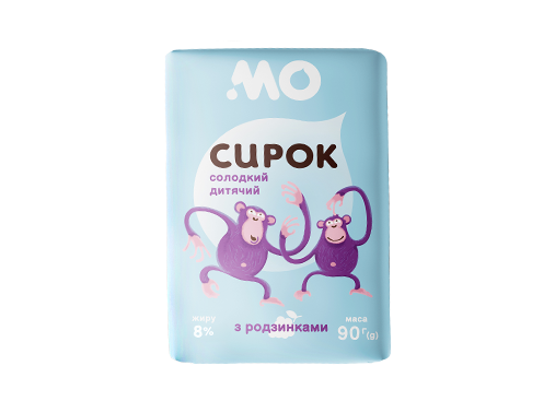 Сирок солодкий з родзинками 8% Молочний Острів 90 гр